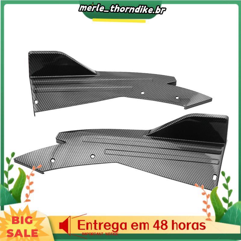 48cm Protetor De Para-Choque Traseiro Canards Divisor Saia Lateral Guarda Corpo Kits Capa Adesivo Acessórios De Ajuste D