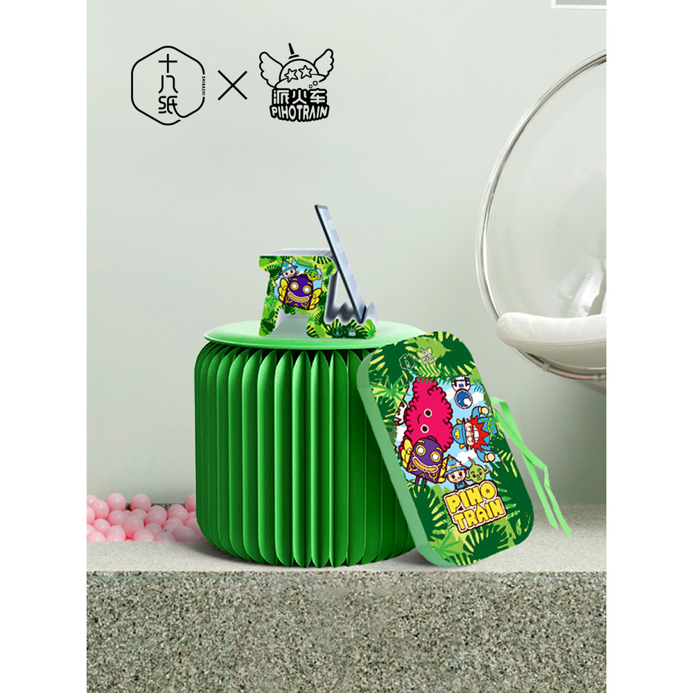Dezoito trem de papel multifuncional desenho animado ipad suporte conveniente Ta