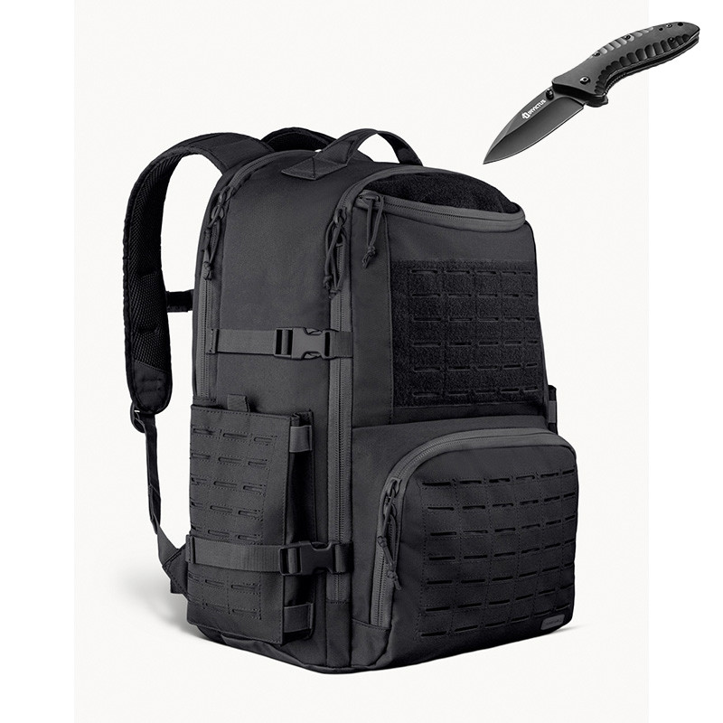 Mochila Commander Invictus Tecido 600D 50 Litros + Canivete Rapid Invictus