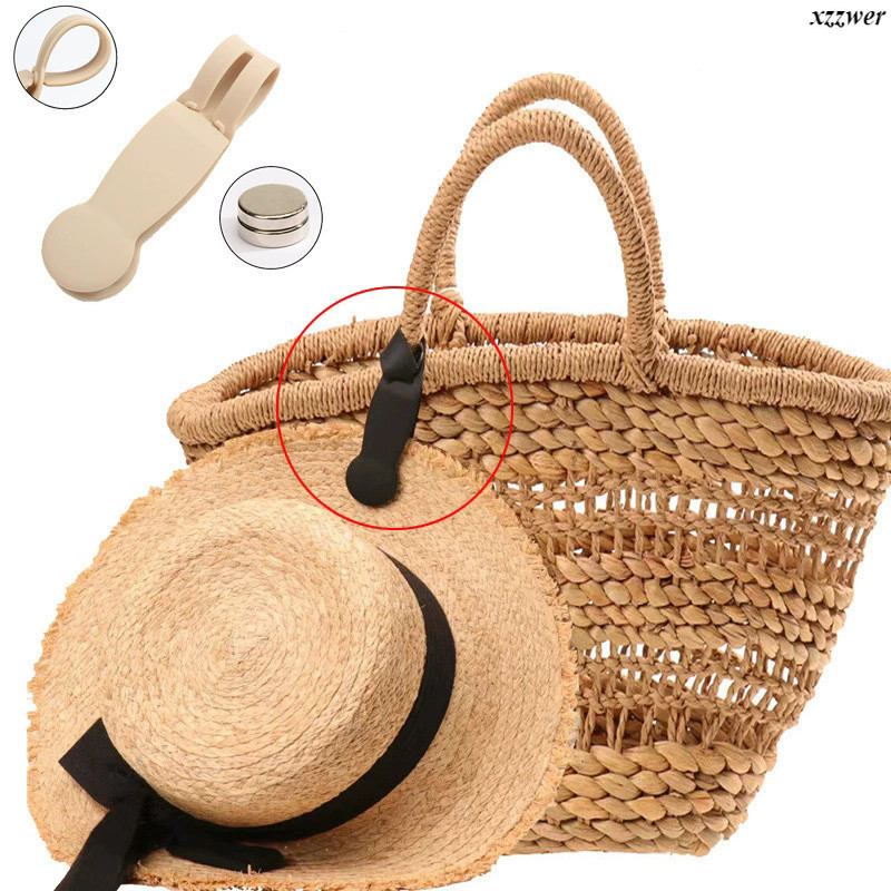 Clipe Magnético De Chapéu De Silicone , Sol De Viagem Bolsa Fio Mochila De Sucção Magnética