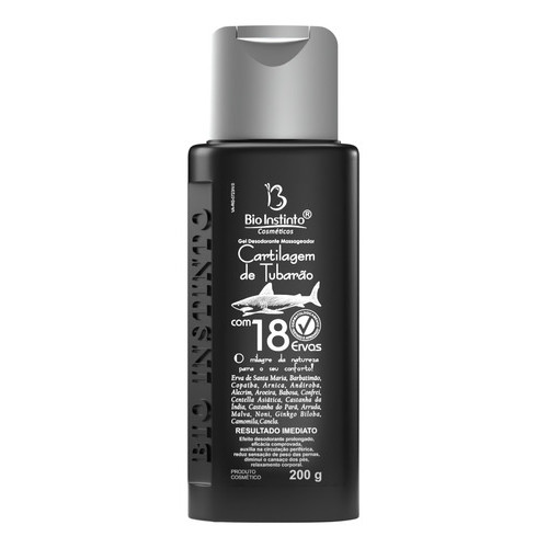 Cx 12 Gel Cartilagem De Tubarão 18 Ervas Bio Instinto Frasco