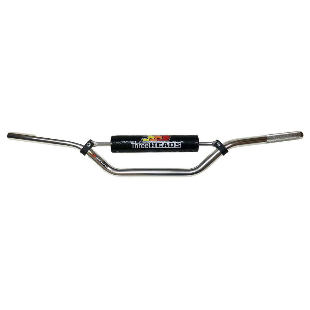 Guidão Threeheads Alto Com Barra Trilha Off Road Crf Falcon Sahara Xre Tornado Ttr Xt Polido