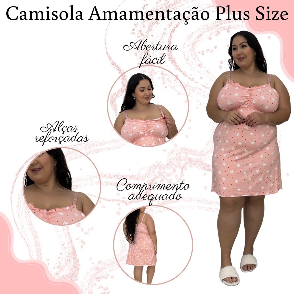 Camisola Plus Size Suede 48 50 52 Carol em Oferta na Shopee