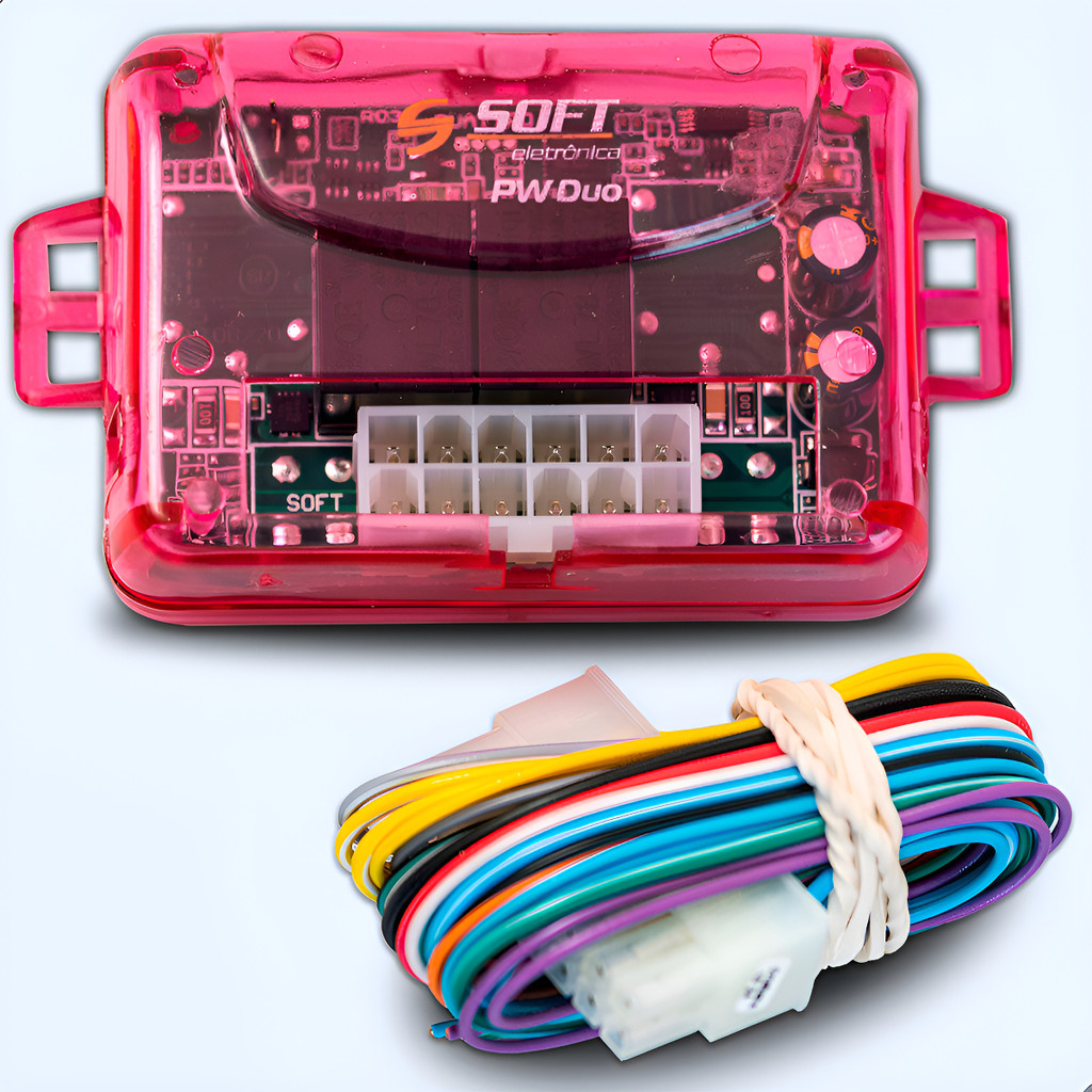 Módulo PW Duo Vidros Elétricos Automação 2 Vidros 2 Portas Rosa Anti-esmagamento Universal Automotivo
 em Oferta na Shopee