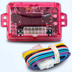 Módulo para Vidro Elétrico 2 Portas 2 Vidros PW Duo Rosa Anti-esmagamento Universal Automotivo