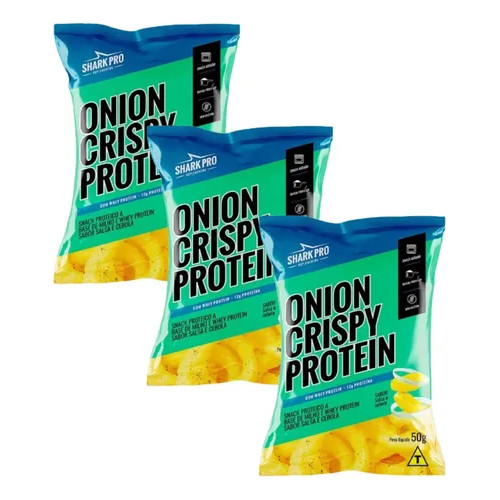 Kit 3x Snack Proteico Shark Pro Whey Protein 50g - Envio Rápido!