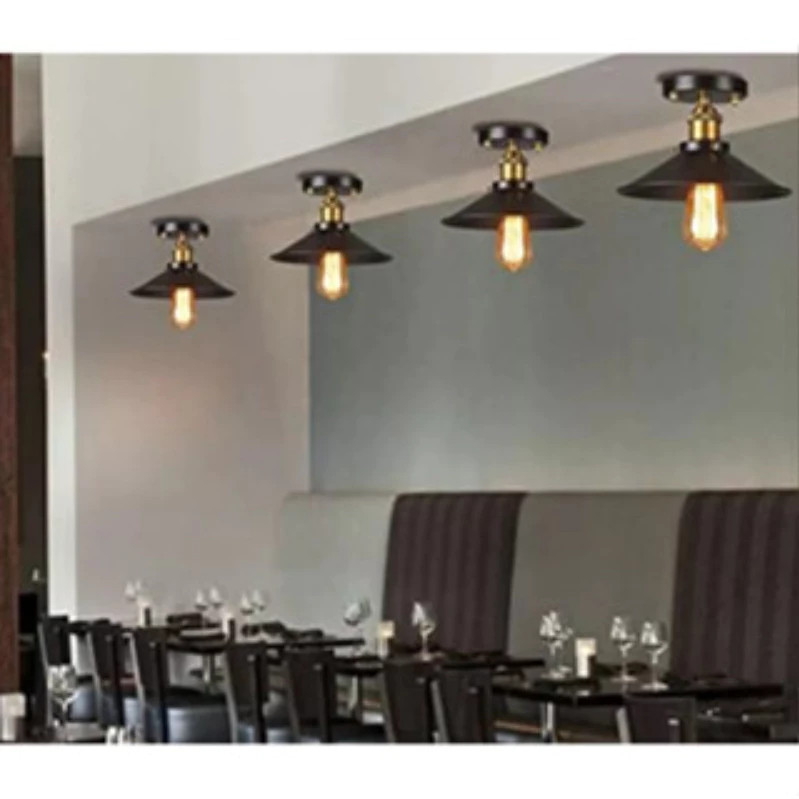 Luminária Pendente Industrial Retrô Vintage Minimalista De Suspensão Metal E27 Iluminação De Teto