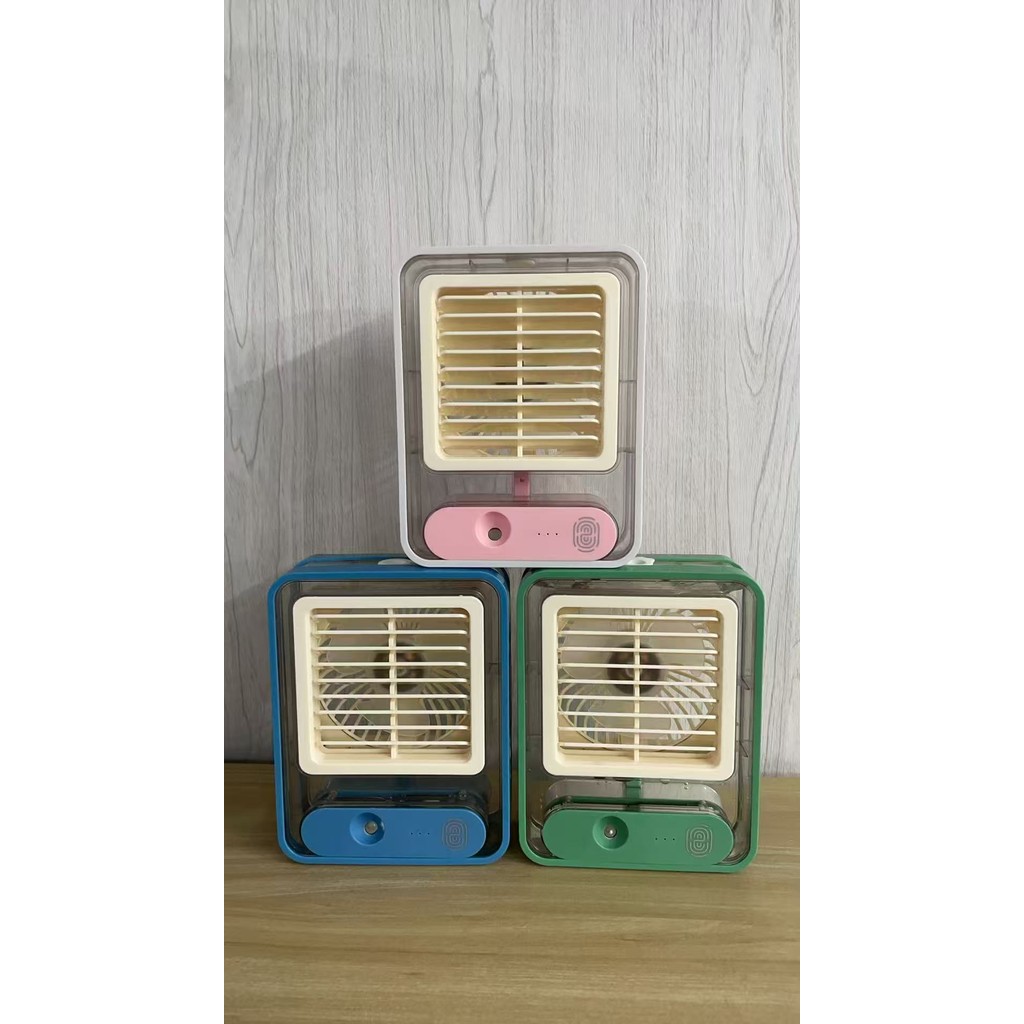 Mini Ventilador Umidificador Climatizador LED Bivolt