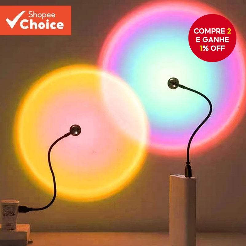 Pôr Do Sol Luz Da Sala internet USB Celebridade Cabeceira Tiro Nunca Define Fundo Ao Vivo Projeção Atmosfera De Fadas Lâ