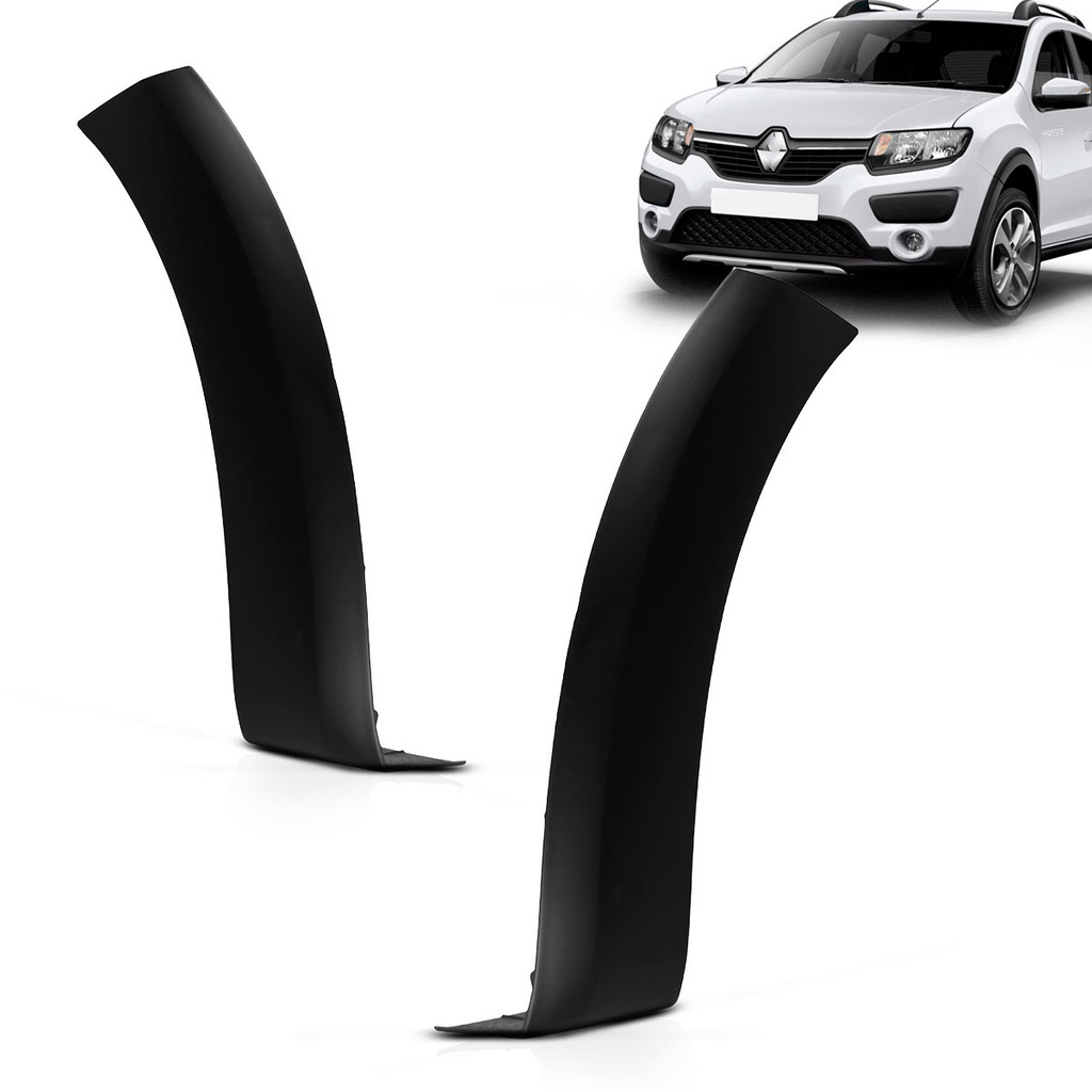 Par Alargador Parachoque Dianteiro Sandero Stepway 2014 2015 2016