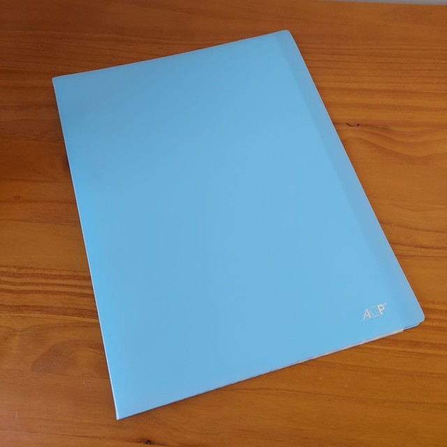 PASTA CATALOGO 30 ENVELOPES AZUL PASTEL 260x340mm - ACP em Oferta na Shopee