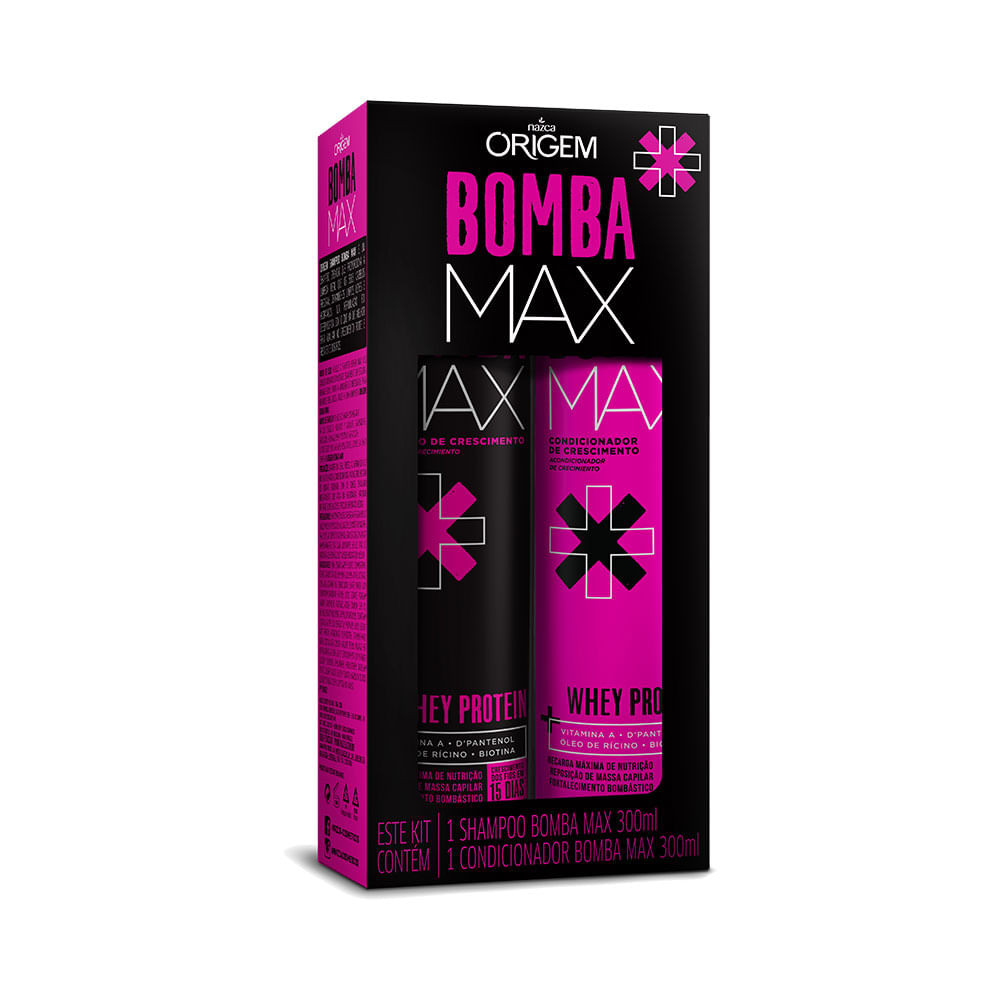 Kit Nazca Shampoo + Condicionador Origem Bomba Max - 300ml em Oferta na Shopee