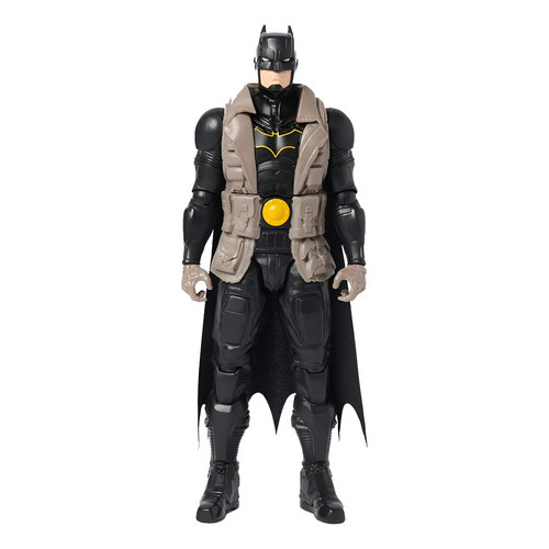 Boneco Batman Articulado Com 30 Cm Traje Cinza Preto Sunny