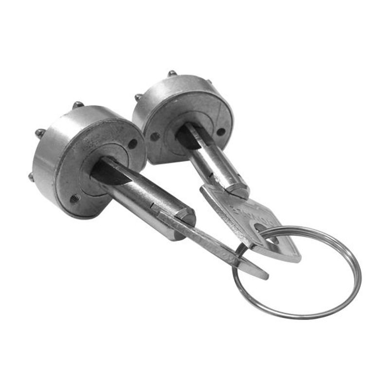 Cilindro Dovale Tetra com estrela Trava Lateral par Zamak com 2 chaves - 37150