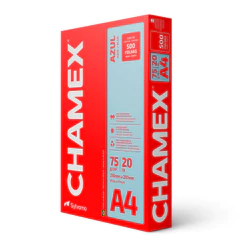 Papel sulfite A4 75g Azul 210x297 com 500 folhas Colors Chamex