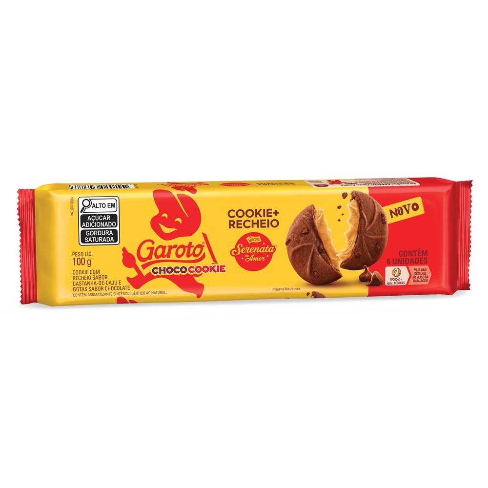 Garoto Choco Cookie Garoto Serenata de Amor 100g em Oferta na Shopee
