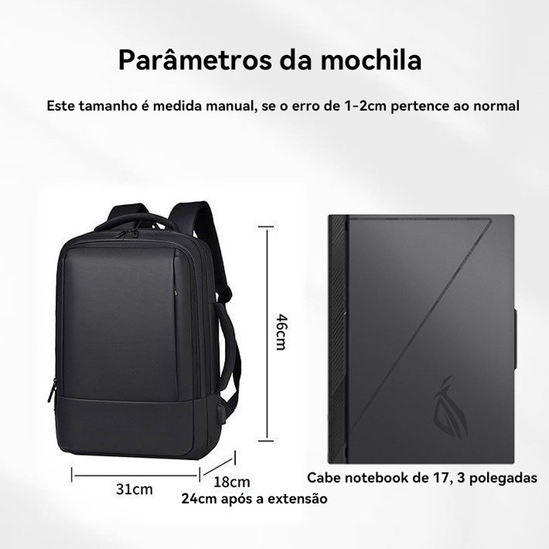 jiesipote mochila masculina reforçadaImpermeável Mochila de trabalho femininaGrande capacidade de — foto 2