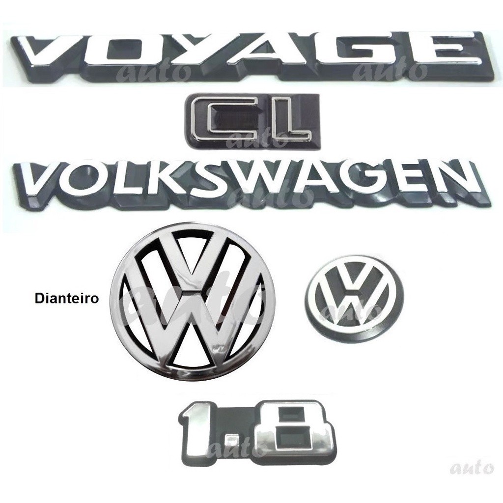 Kit Emblemas Voyage Cl Volkswagen 1.8 - 1987 À 1990