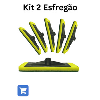 Kit 2 Esfregão de Chão Multiuso Limpeza Rápida e Prática em Oferta na Shopee