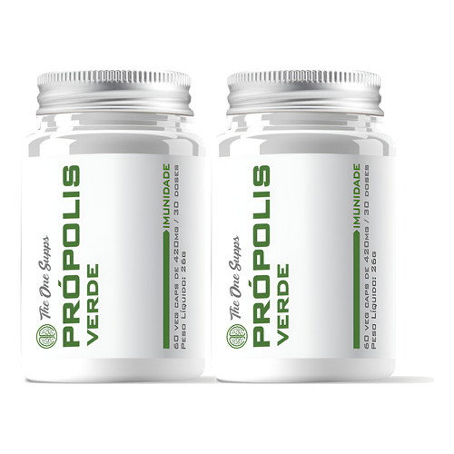 Kit Com 2 Própolis Verde 800mg - 60 Veg Caps - The One Supps