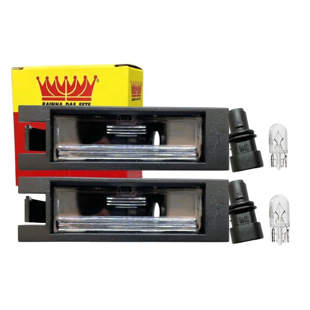 Kit Lanterna Placa Para Fiat Grand Siena Após 2013 Luz Placa Grand Siena Com Lampada + Soquete
