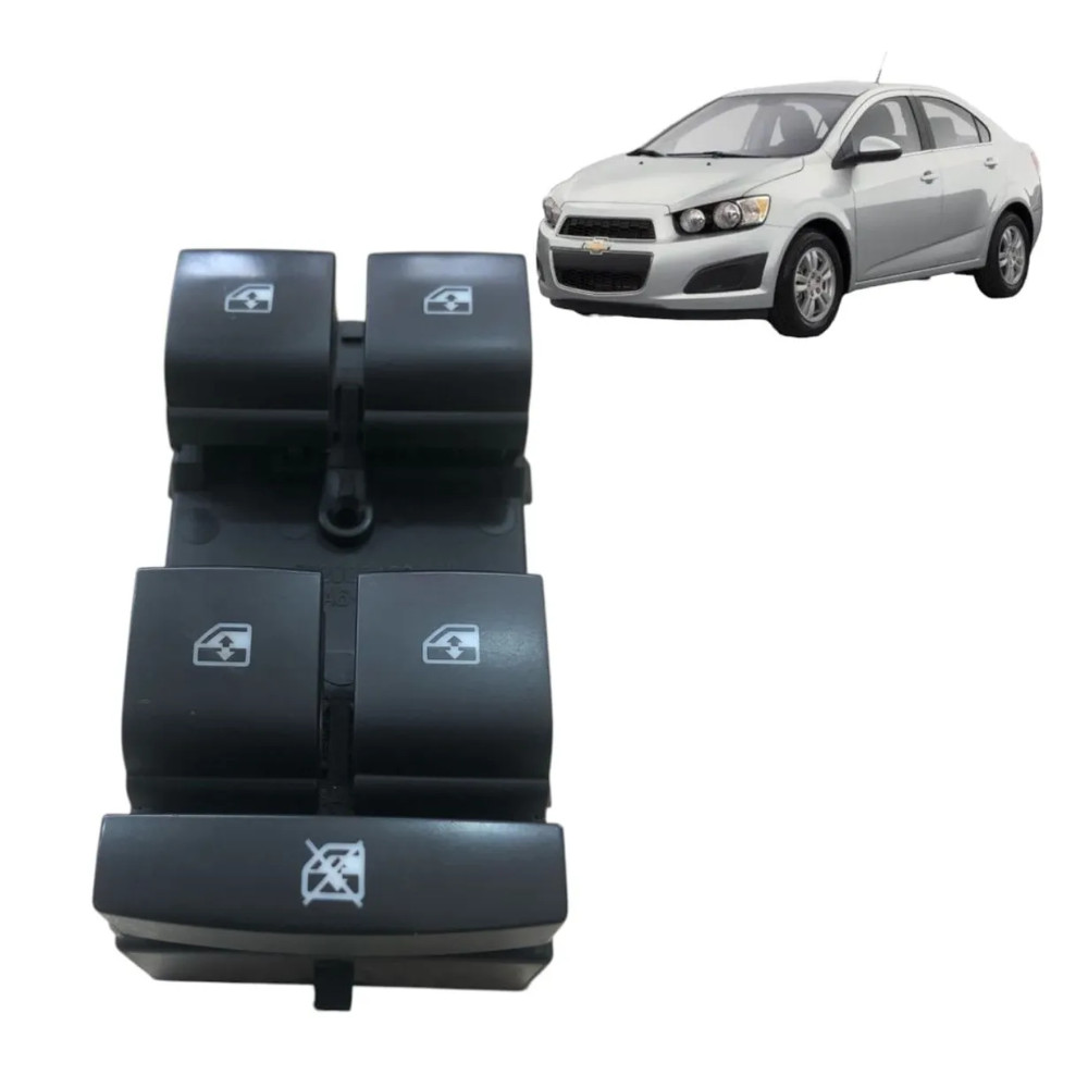 Botão Vidro 202008422 Dianteiro Esquerdo Gm Onix Cobalt Spin