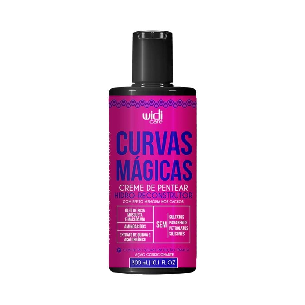 Creme de Pentear Widi Care Hidro-Reconstrutor Curvas Mágicas 300ml em Oferta na Shopee