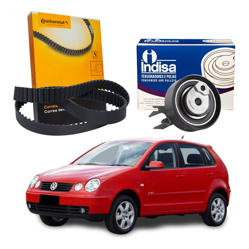 Kit Correia Dentada Tensor Polo 1.6 8v 2003 A 2007
