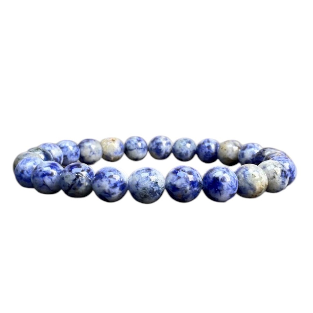Pulseira Sodalita 8mm Pedra Natural Clareza Mental Unissex em Oferta na Shopee
