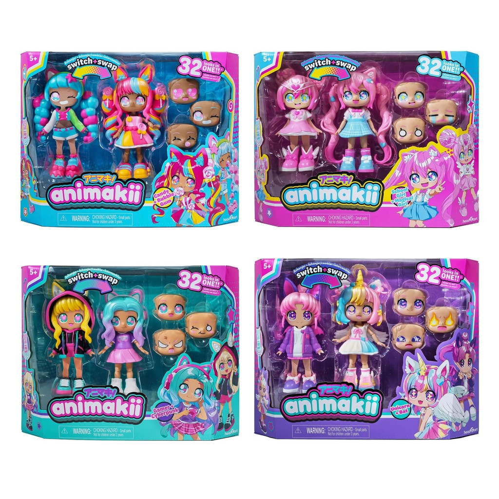 Brinquedo Infantil Boneca Animakii c/ Acessórios Modelo Sortido e Unitário Multikids - BR2457