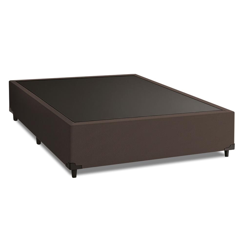 Cama Box Casal 1,38m Com 38cm De Altura Suede Prince Marrom em Oferta na Shopee