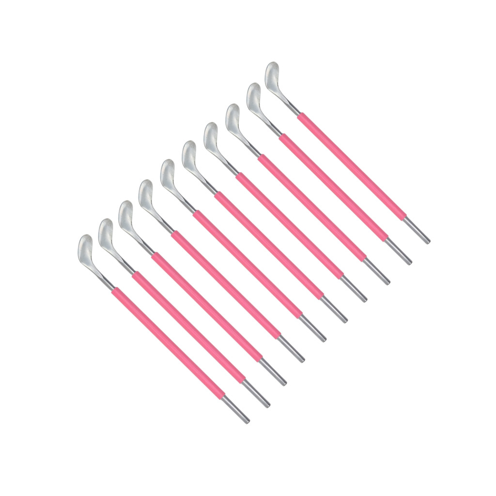10 Espátula de Calosidade Slim Cabo de Silicone Rosa