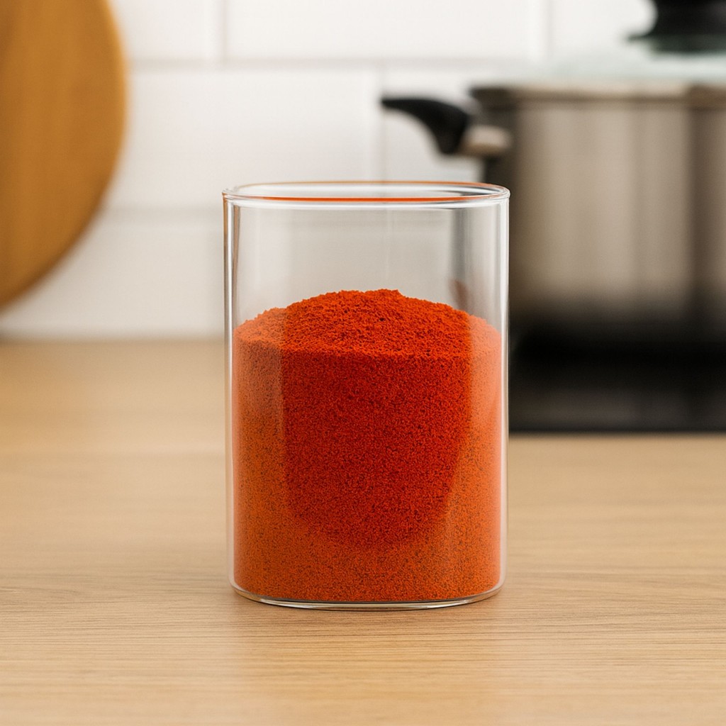 Kit 6 Pote Vidro Quadrado 350ml Tampa Bambu Ideal Cozinha 6x12cm