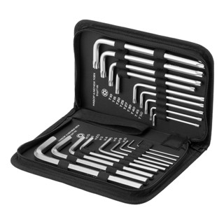 JOGO DE CHAVE ALLEN E TORX LONGA, ACABAMENTO ACETINADO CRV 1,5-10MM E T10-T50 18PCS // MTX em Oferta na Shopee