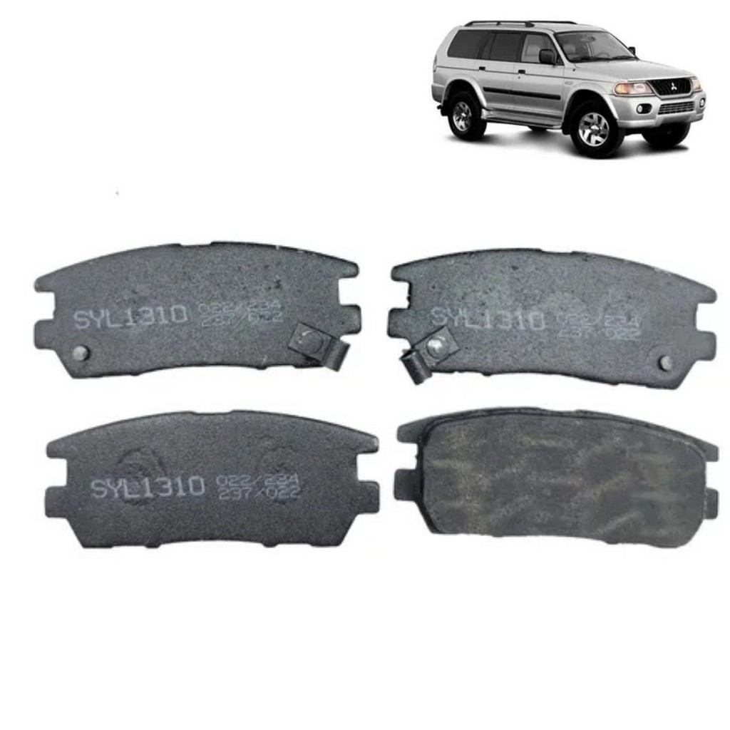 Pastilha Freio Traseiro Pajero 2.8 Tdi 2.5 Tdi Glx Gls 3.0 V6 24V 3.5 V6 24V Gl 3.5 V6 24V Gls Sistema Akebono