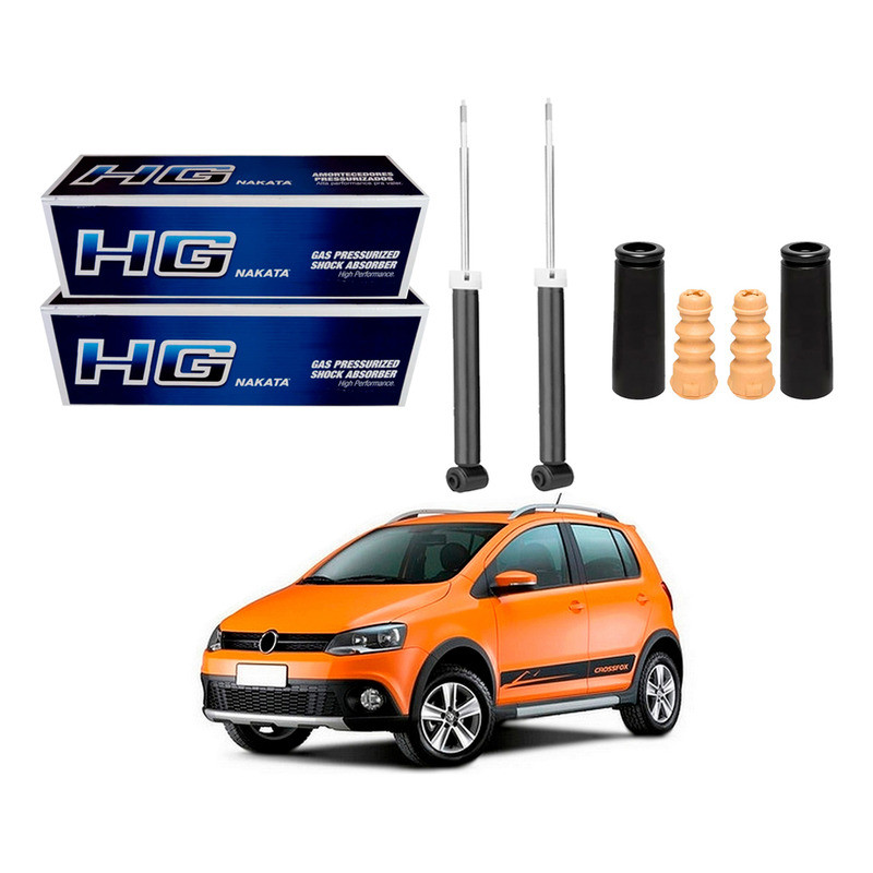 Kit Amortecedor Traseiro, Crossfox 1.6 2011 A 2014 em Oferta na Shopee