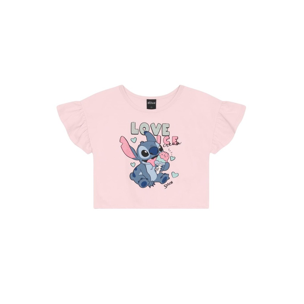 Detalhes do Conjunto infantil menina do Stitch Brandili