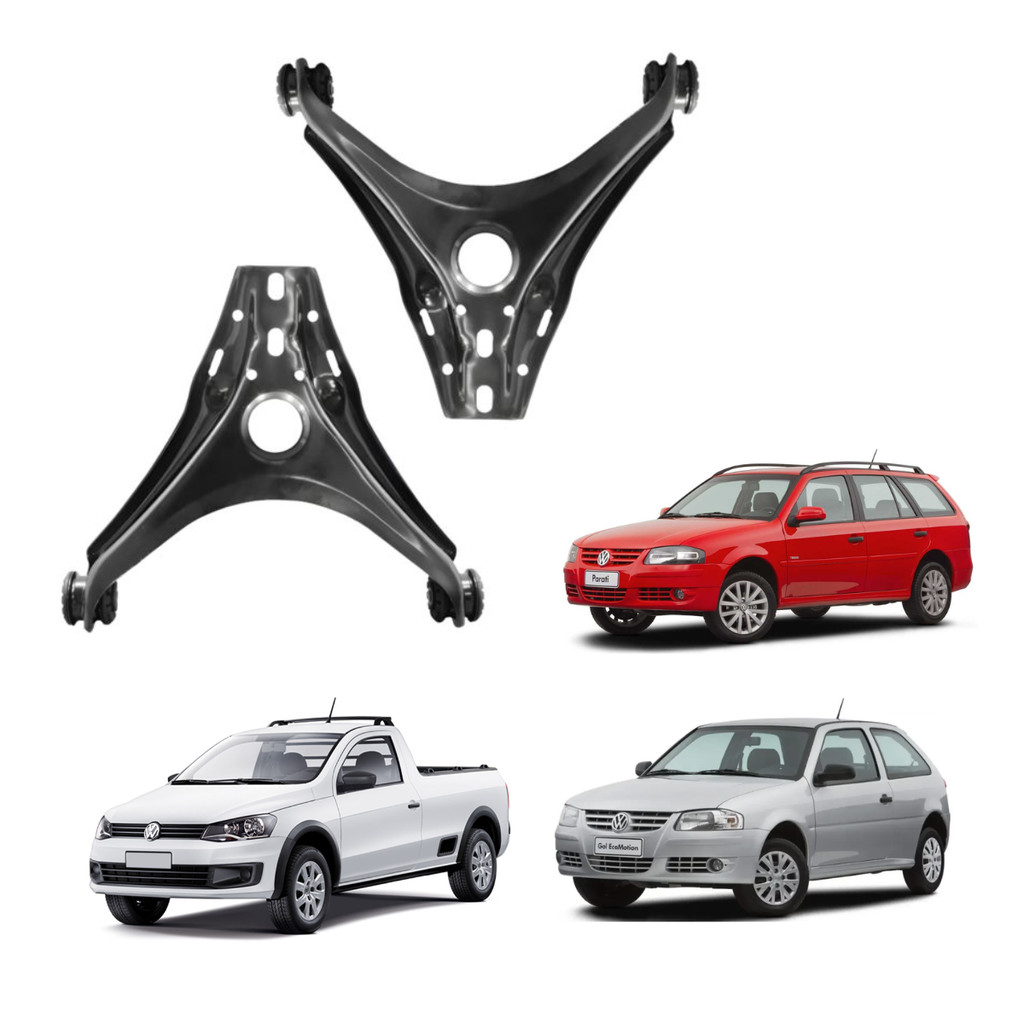 Par Bandeja Suspensão Dianteira Gol/Parati/Saveiro G2 G3 G4 em Oferta na Shopee