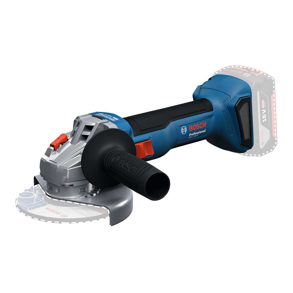 Esmerilhadeira Angular 4.12" (115mm) a Bateria 18V (não inclusa) com Motor Brushless Bosch GWS 18V-8