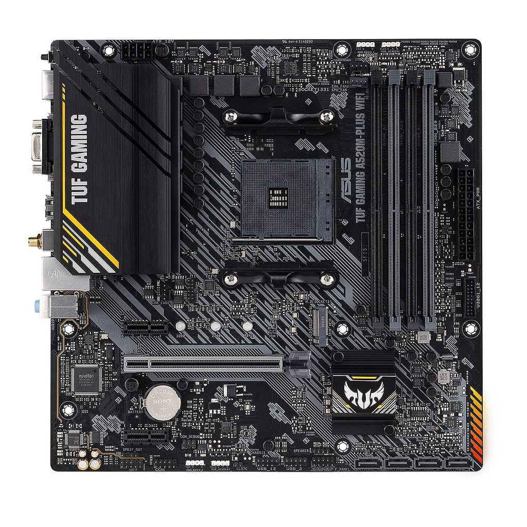 Placa Mãe Asus para AMD AM4 TUF Gaming A520M-Plus Wifi 4xDDR em Oferta na Shopee