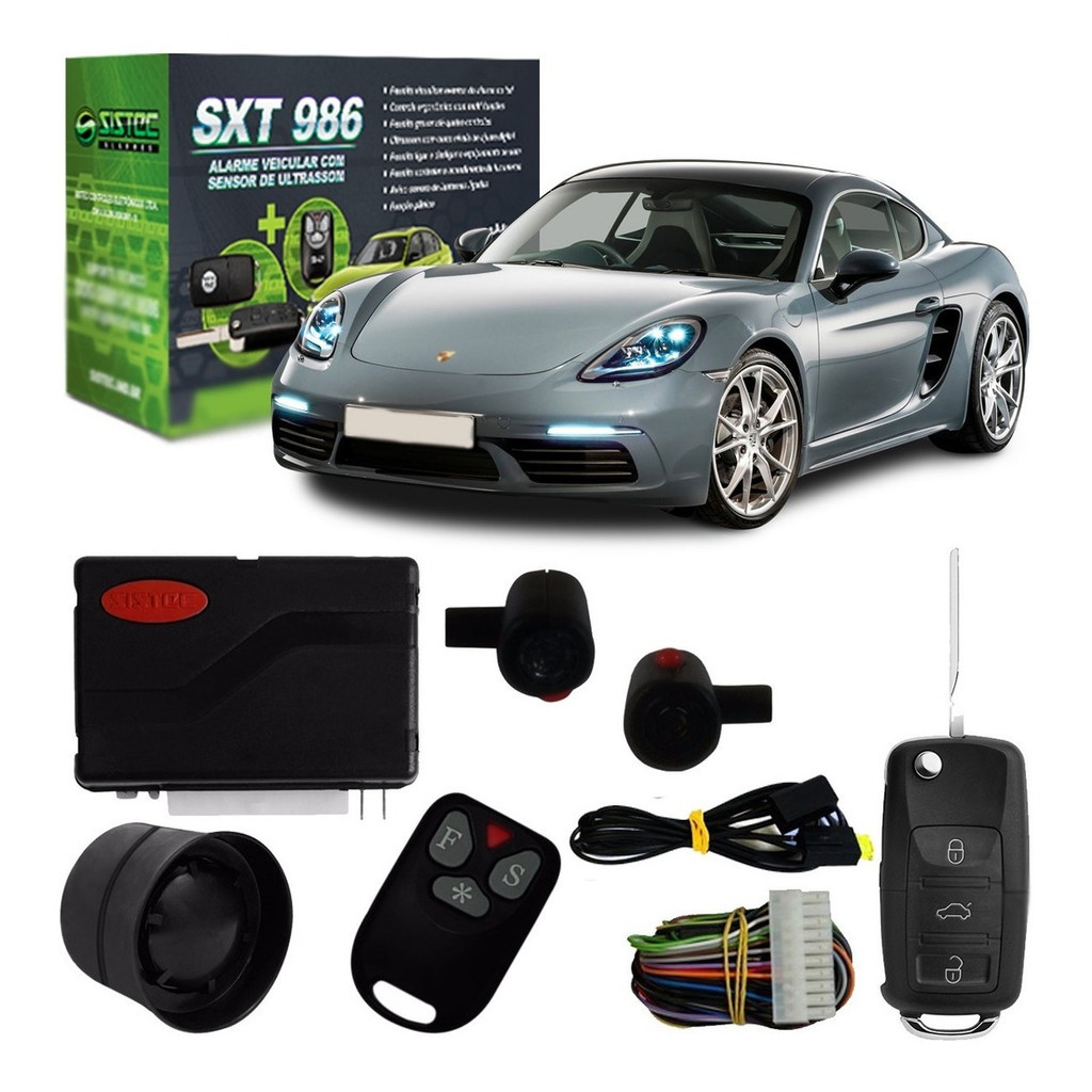 Alarme Carro Automotivo Sistec Universal Com Chave Canivete