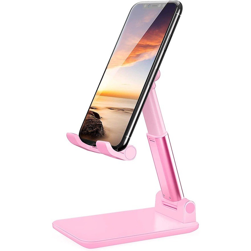 Suporte Portátil Dobrável de Mesa Ajustável para Celular e Tablet Ergonômico