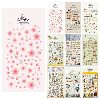JR Wenwu coreano papelaria bonito jardim secreto cola adesivos diário caderno DIY adesivos decorativos