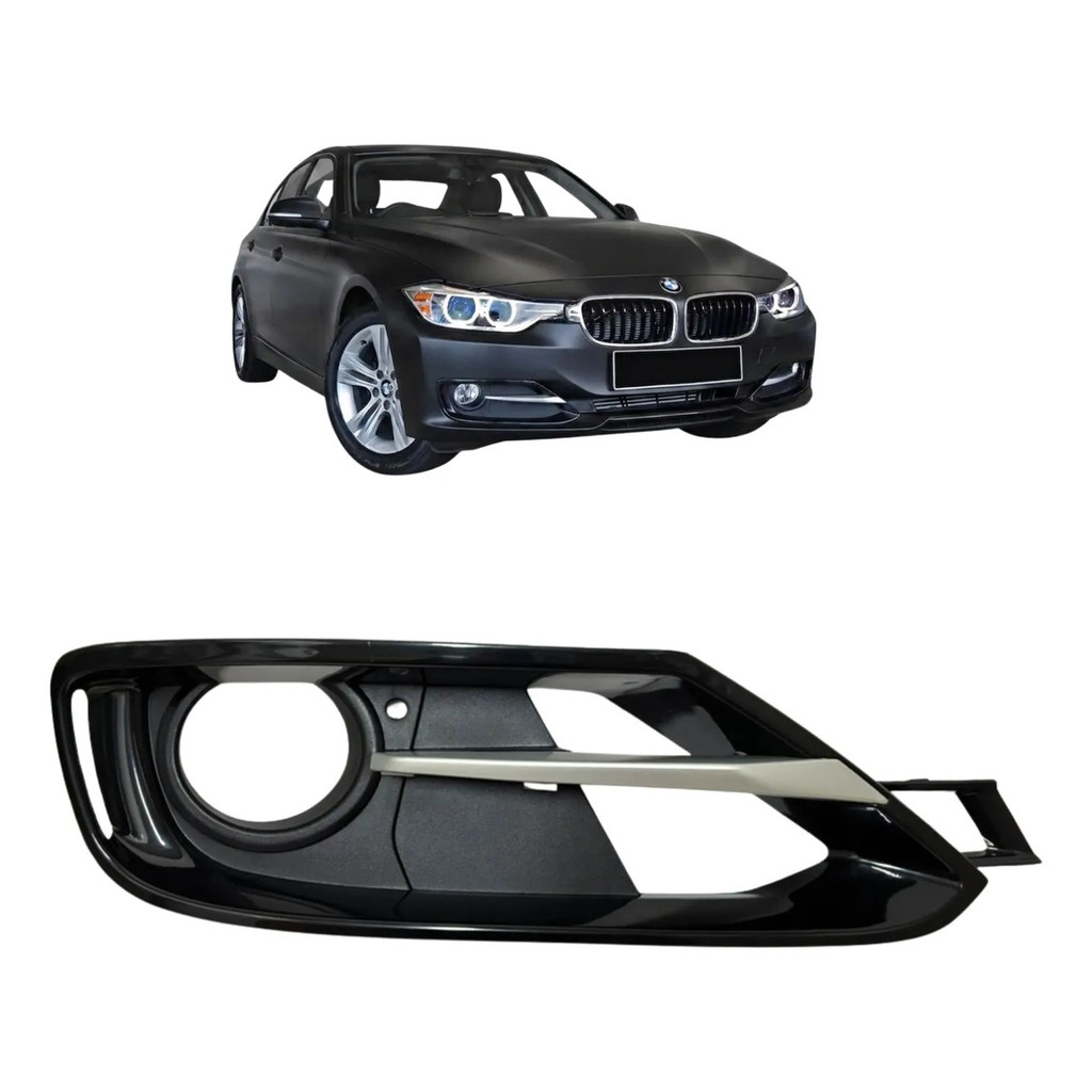 Moldura Grade Farol Milha Bmw F30 320i 328i 2013 2014 2015 Direito Passageiro