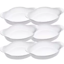 Conjunto de Assadeiras Marinex Opaline Oval Grande 1,4 Litros - 6 Peças