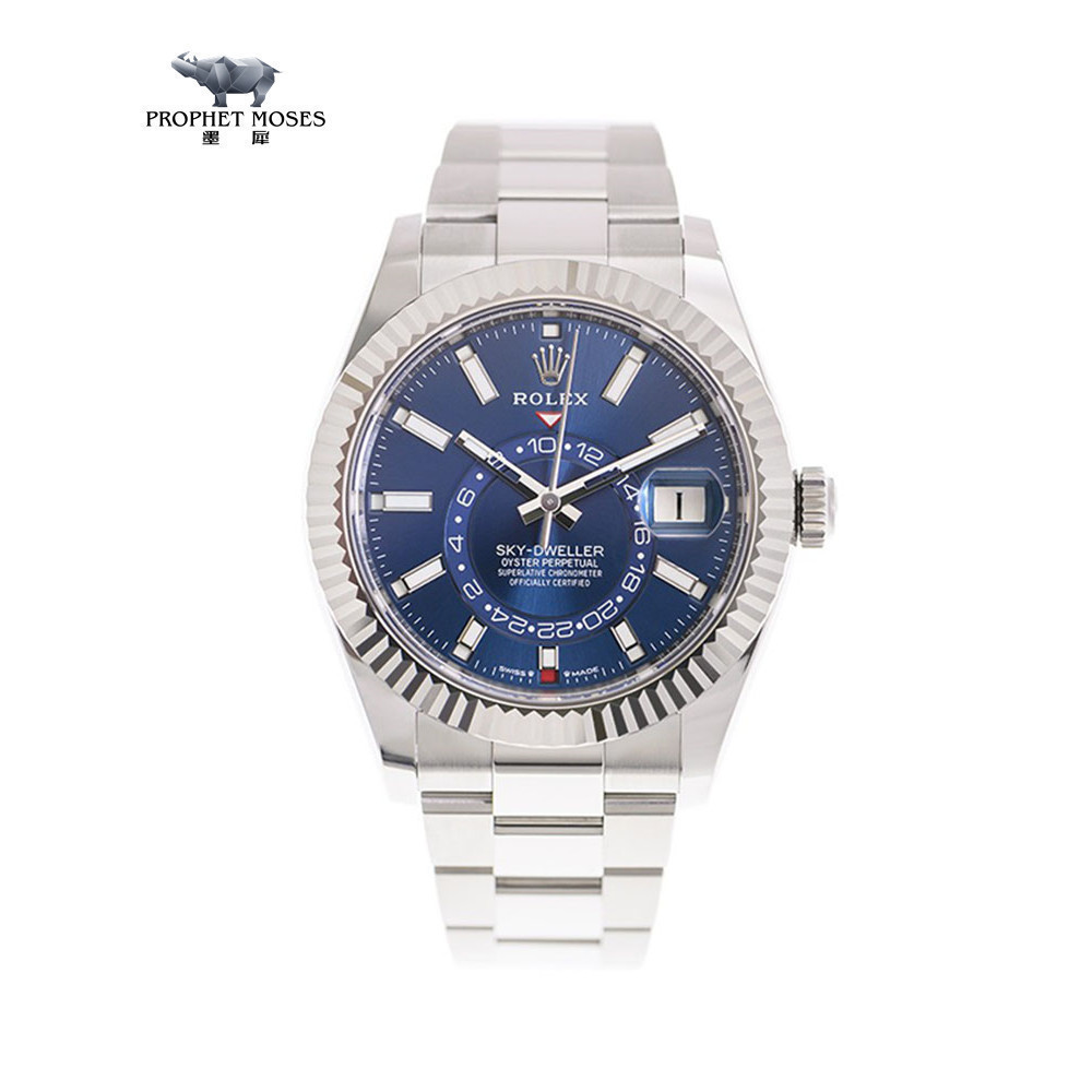 Relógio masculino Rolex/Rolex Rolex Skywalker Arcenavigator336934- 0005 Superfície Azul Brilhante