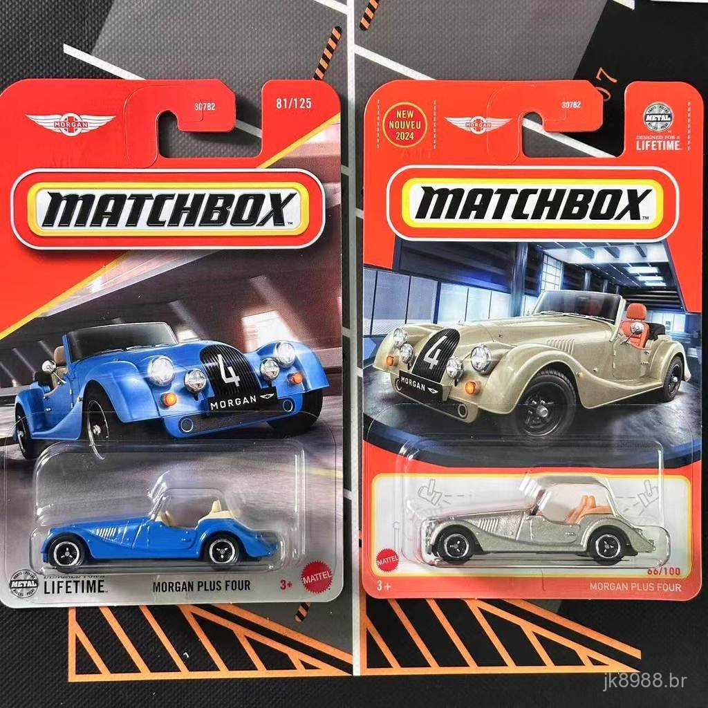 Miniatura de Carro de Liga Metálica Matchbox, Modelo Morgan Plus Four, Carro Clássico 30782