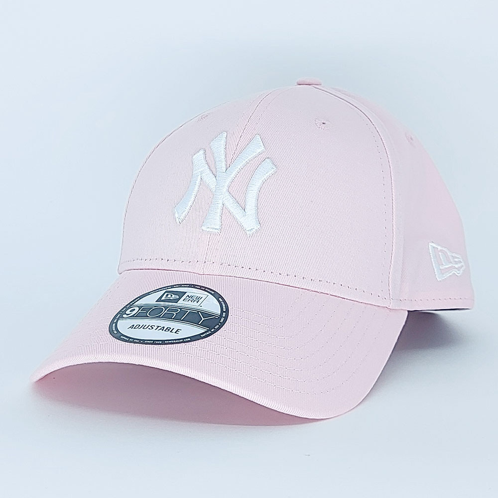 Boné New Era 9FORTY New York Yankees Aba Curva MLB Rosa