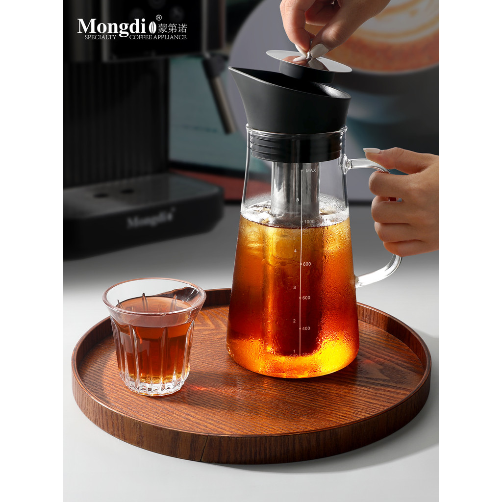 Mongdio pote de café frio, grande capacidade, fermentação fria, vidro, garrafa de fermentação fria, copo de fermentação 