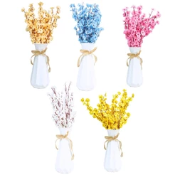 Kit Buquê De Flor Cerejeira Artificial de Plástico Para Decoração - Castela